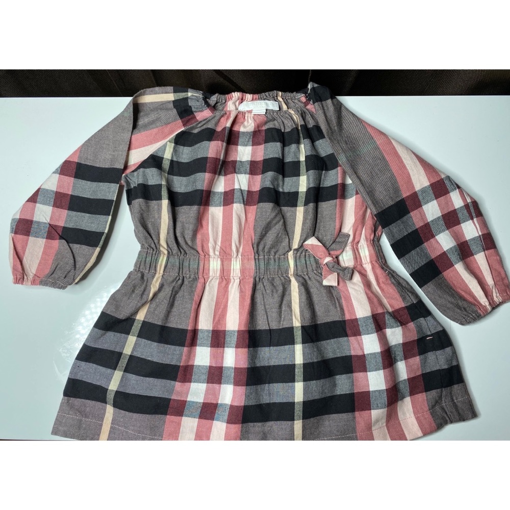 Burberry Pink Plaid Dress 18 month